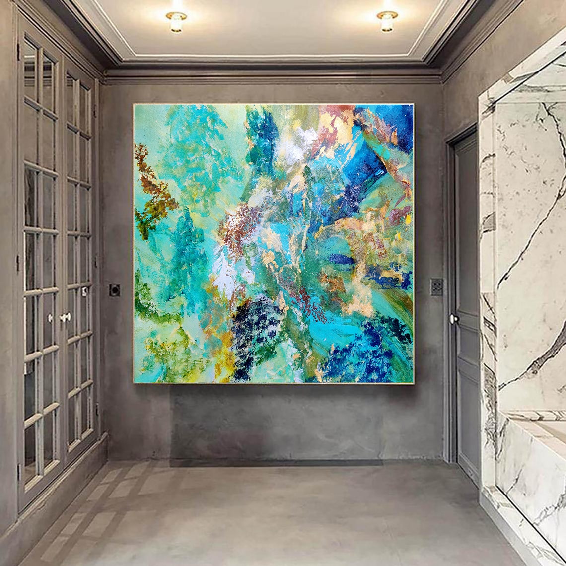 Large Modern Wall Art Painting Large Abstract Painting on | Etsy