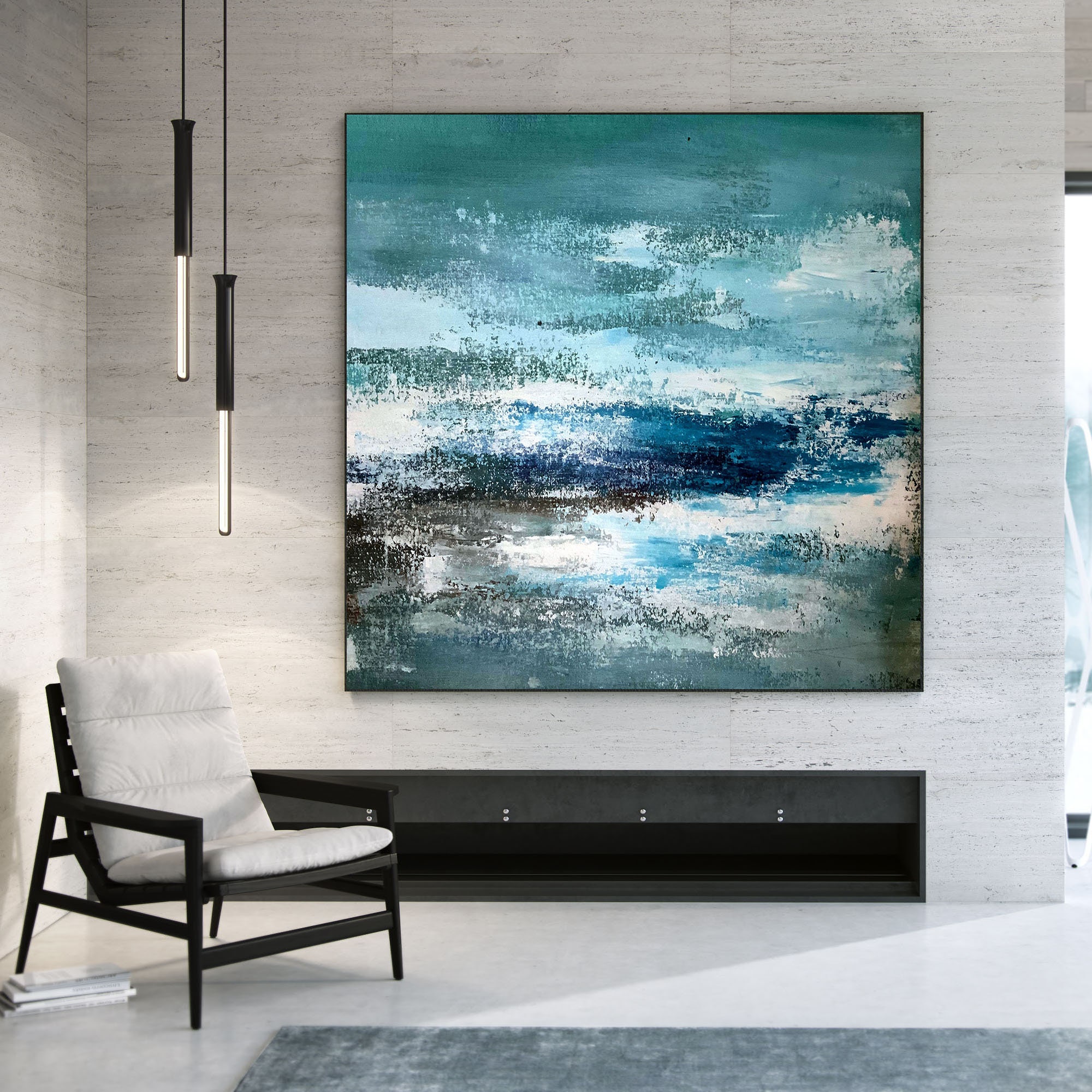 Extra Large Wall Art Abstract Bathroom Wall Decor Xl Etsy