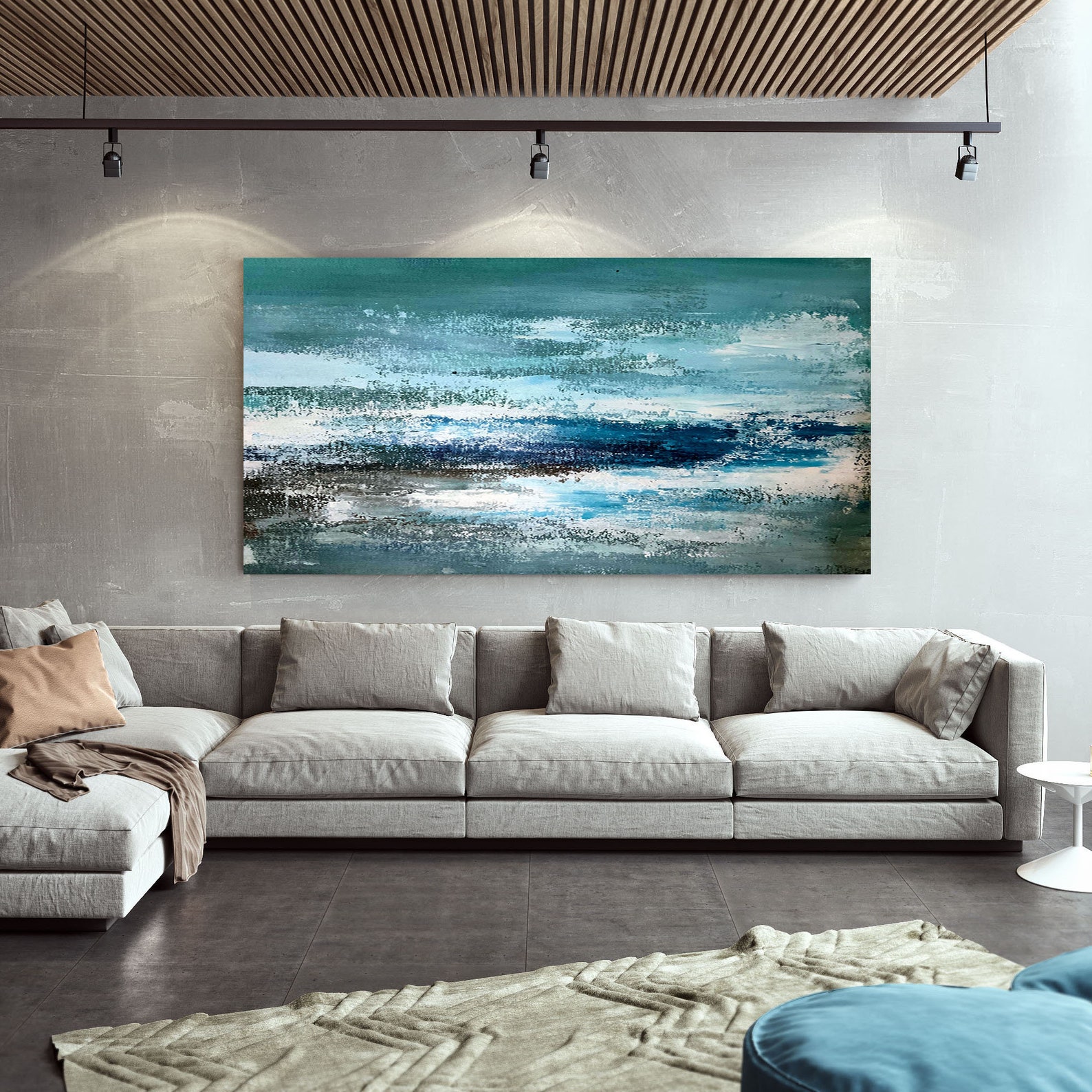 Extra Large Wall Art Abstract Bathroom Wall Decor Xl | Etsy