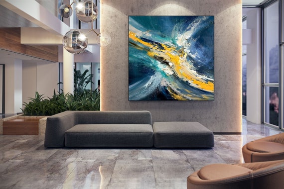 Large Abstract Painting, Original Oil Painting on Canvas, Large Wall Art,  Modern Abstract Wall Art, Textured Wall Art, Oversized Wall Arta35 