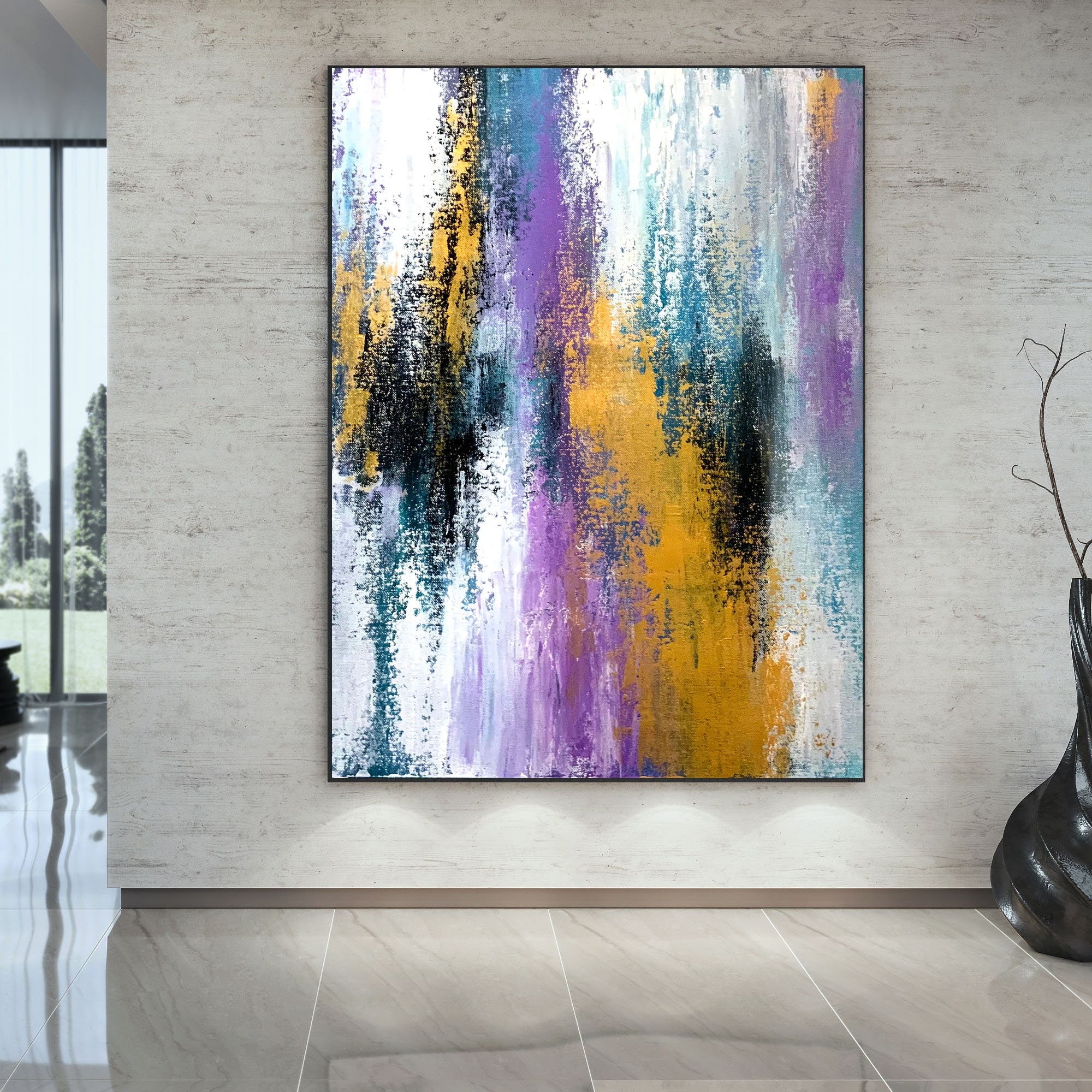 abstract canvas wall art