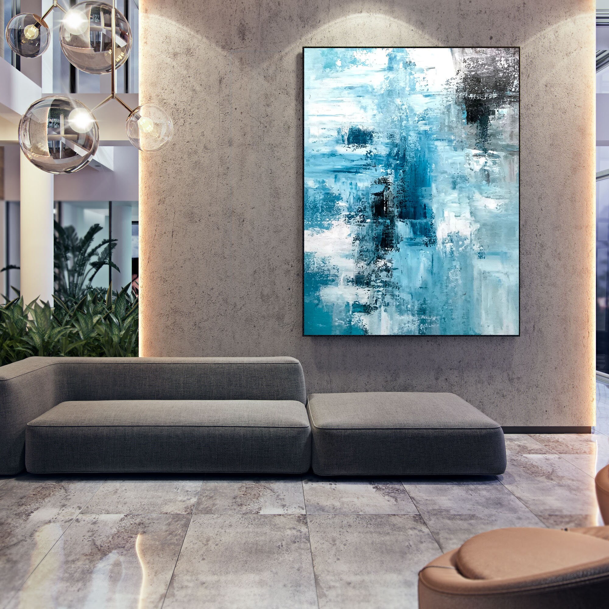 Large Modern Wall Art Painting Large Abstract Painting on Etsy