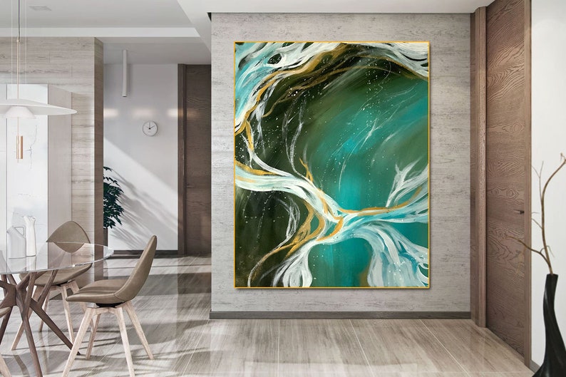 Contemporary Art G78 Extra Large Artwork Huge Size Art Modern Wall D\u00e9cor Palette Knife Wall Art Large Abstract Painting Wall D\u00e9cor