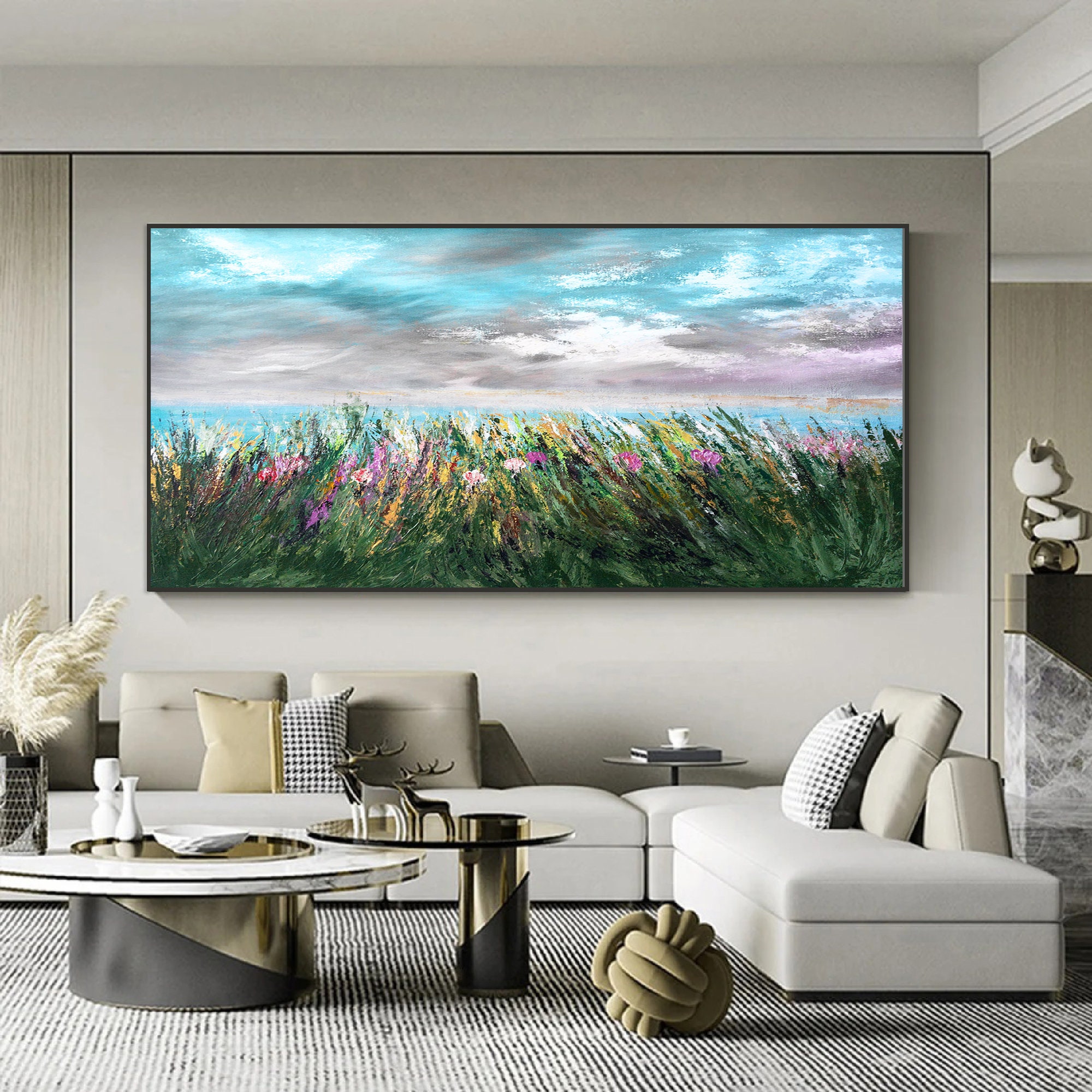 Original Oil Painting Abstract Art on Canvas Nature Home Decor - Etsy UK