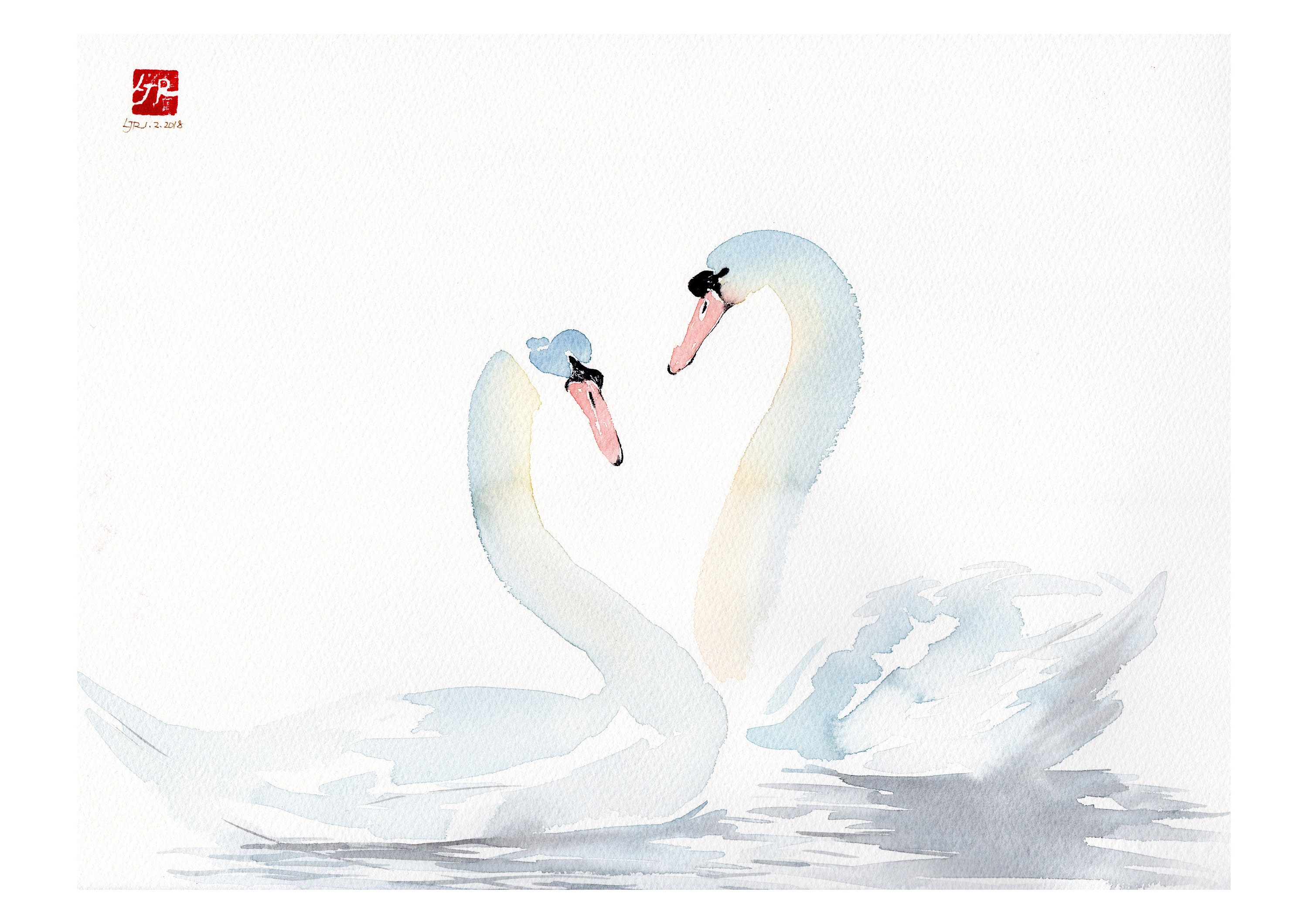 Animals watercolor greeting cards Regular sized blank | Etsy