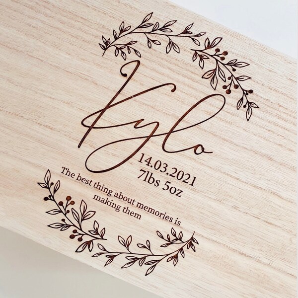 Baby Keepsake Box Etsy UK