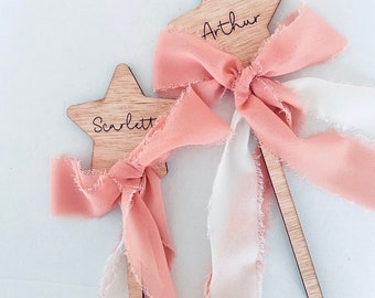 Flower Girl Wand, Page Boy Wedding Wand, Keepsake Gift for Christening, Birthdays Personalised Fairy wands etc