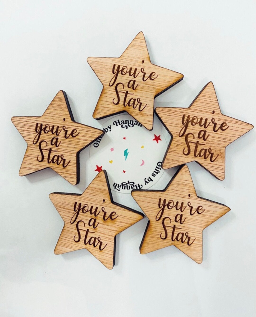 Teacher Pupil Gift End of Term Favour Wooden Class, "you're a Star ...