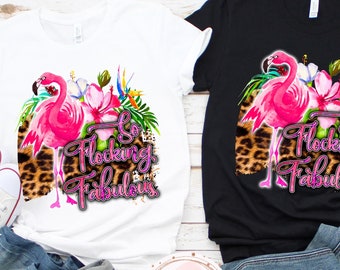 So Flocking Fabulous, Flamingo Lover, Funny Flamingo Quote Shirt, Motovational Quote, Womens Beach Tshirt, Summer Vacation Gift, Leopard