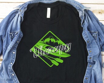 Kayaking Shirt, Kayak Lovers Gift, Nature Lover Gift, Outdoor Lovers, Kayaking Shirt Womens, Mens Kayaking Shirt, Kayak Therapy, Camping Tee