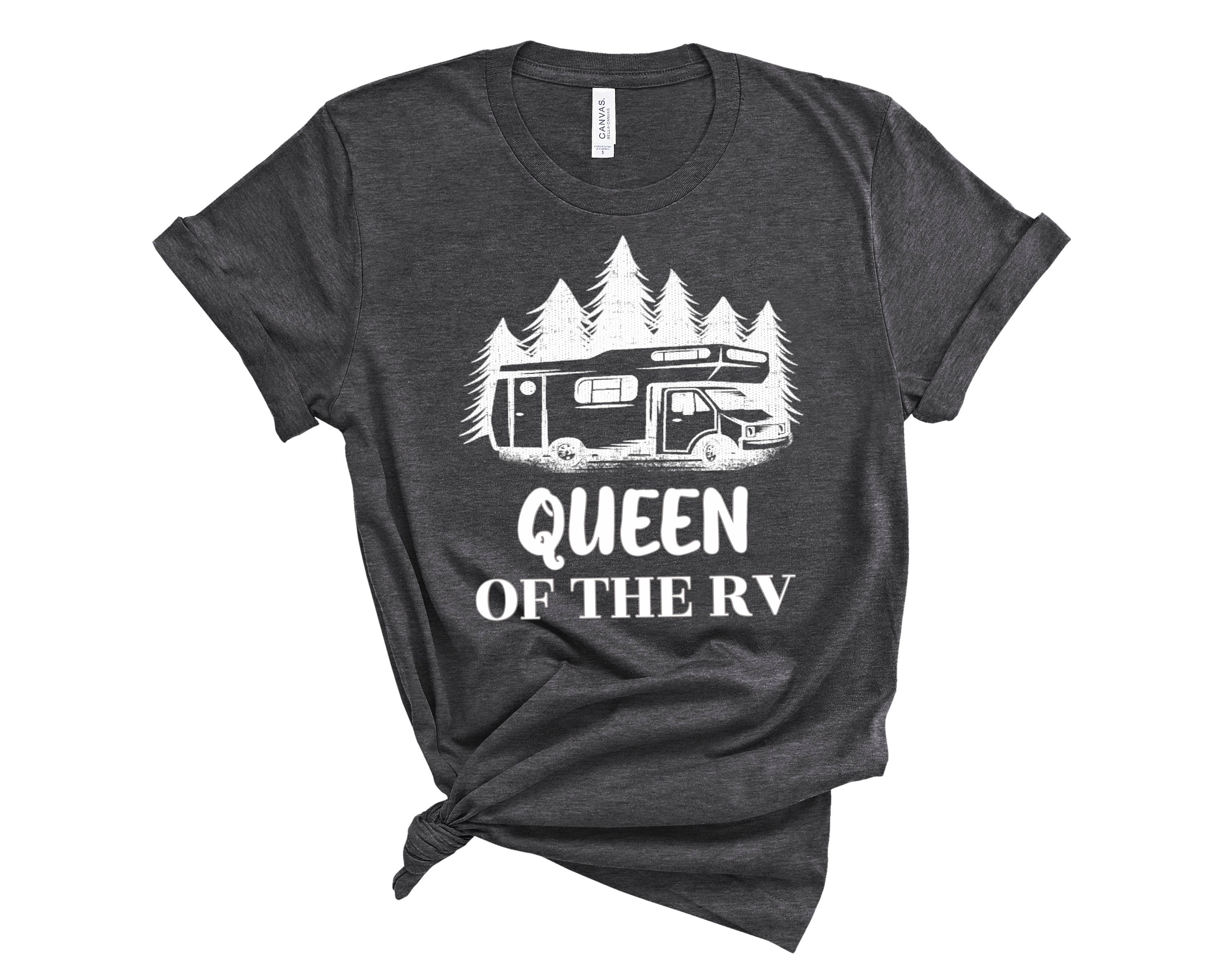 Funny Womens Camping Shirt Queen of the RV Tshirt Hiking Etsy