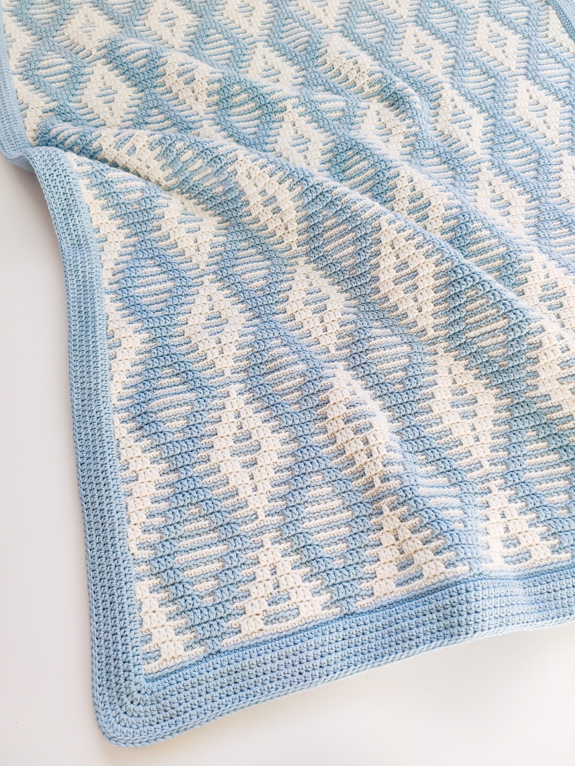 Caron Frenetic Stripes Mosaic Blanket Crochet Kit