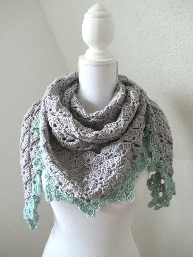 Scarves Shawl Mint Green Spider Print Scarf