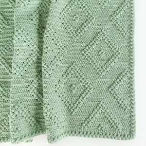 Patrón de ganchillo Elegance Bobble Blanket, diamante, manta de ganchillo, patrón, crochet, diamantes, bebé, holandés, NL, inglés, EE. UU.