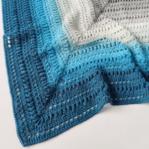 Patrón de crochet Big Funky Square, manta de crochet, abuela, crochet, diagrama de crochet, foto tutorial, holandés, NL, inglés, EE. UU.