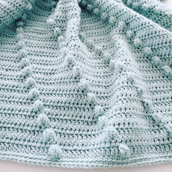 maternity gift, grey cradle blanket blanket wrapper white blue Crochet baby blanket cot blanket stroller blanket