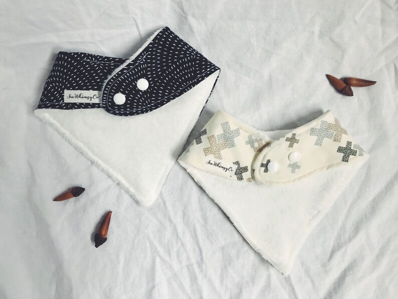 Baby Boy Bandana Bib Set Modern Drool Bib Set of 2 Baby Etsy