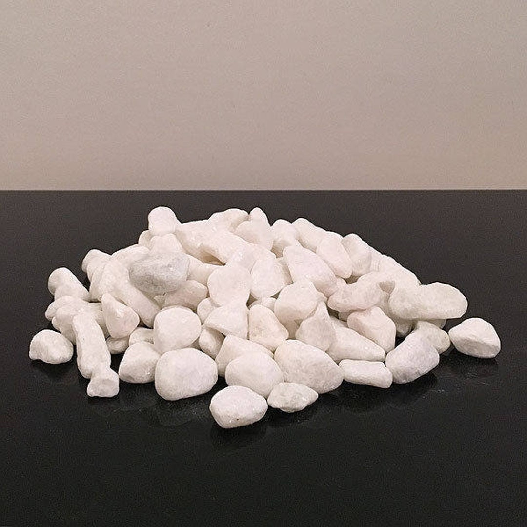 1kg of WHITE Decorative Stones Natural Pebbles Table Etsy