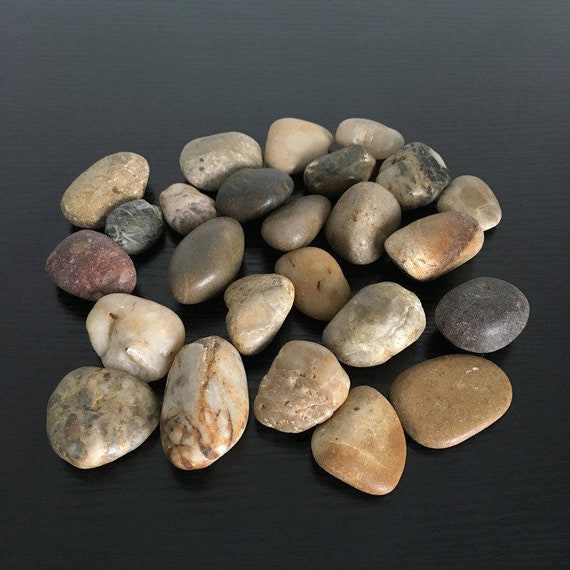 1kg Of Large Assorted Browns Natural Stones Pebbles Table Etsy