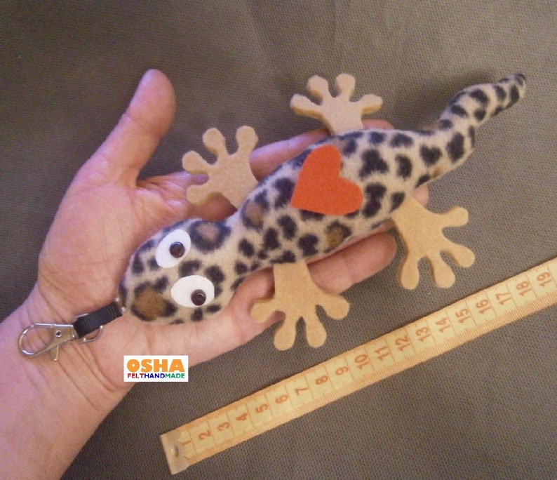 Leopard Gecko Lizard hanging toy Stuffed Gecko plush Toddler Etsy