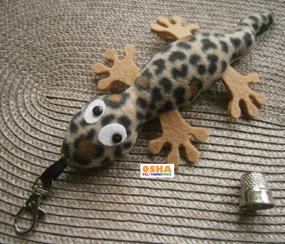 mini leopard gecko toy