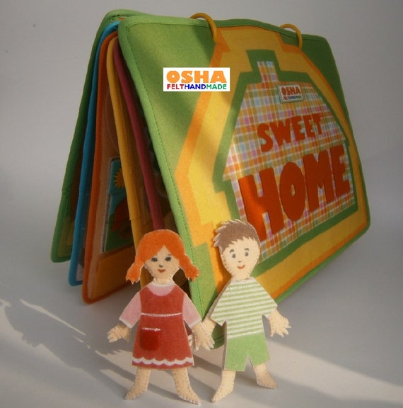 Green Bedroom Page Dollhouse Quiet Book Pages Toddler Birthday Etsy Green Bedroom Page Dollhouse Quiet Book Pages Toddler Birthday Etsy