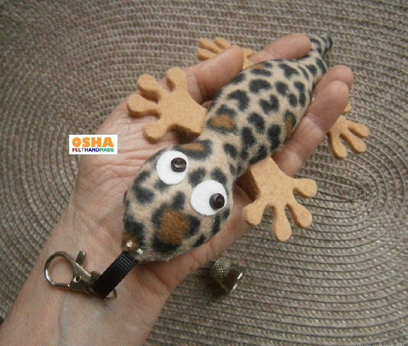 Leopard Gecko Lizard hanging toy Stuffed Gecko plush Toddler Etsy