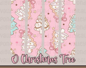 Roze kerstboom shirt ontwerp PNG O kerstboom pastel kerstboom Snake Cakes Coquette kerstboom sublimatie digitale download