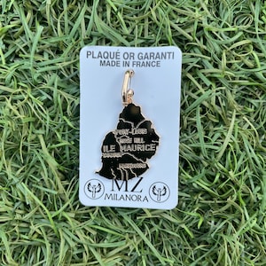 Pendentif carte Ile Maurice