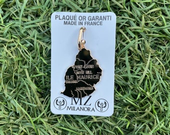 Mauritius map pendant