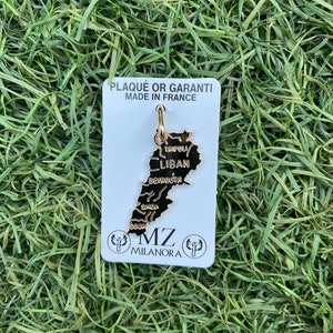 Pendentif carte Liban