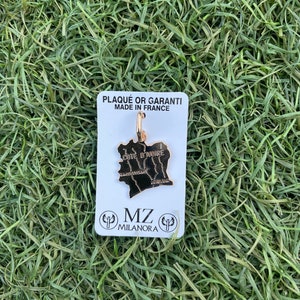 Pendentif carte Cote d’ivoire