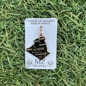 Algeria map pendant