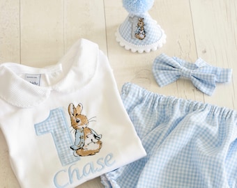 peter rabbit first birthday outfit