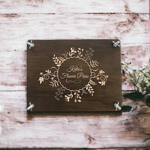 Mini kit de prensa de flores personalizado, idea de regalo para amantes de la naturaleza, prensa de flores para manualidades para niños, álbum de recortes de prensa de hierbas