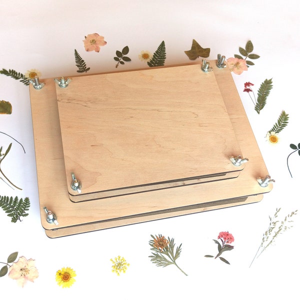 Flower Press, Nature lovers gift idea, Kids Craft Flower press, Herb press Scrapbook Album, Botanical Flower press, Pressed Flower Art