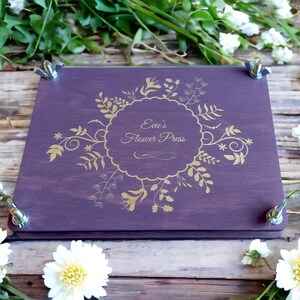 Kit de prensado de plantas de flores personalizado, Prensa de flores Kids Craft, Artes Oshibana, Regalo de cumpleaños para mamá, Regalo de cumpleaños para un amigo, regalo para adultos