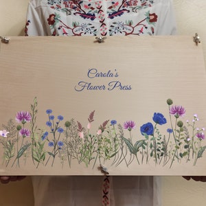 Kit de prensa de plantas con flores, prensa de flores botánicas personalizada para niños y adultos, obra de arte inspirada en la naturaleza m28