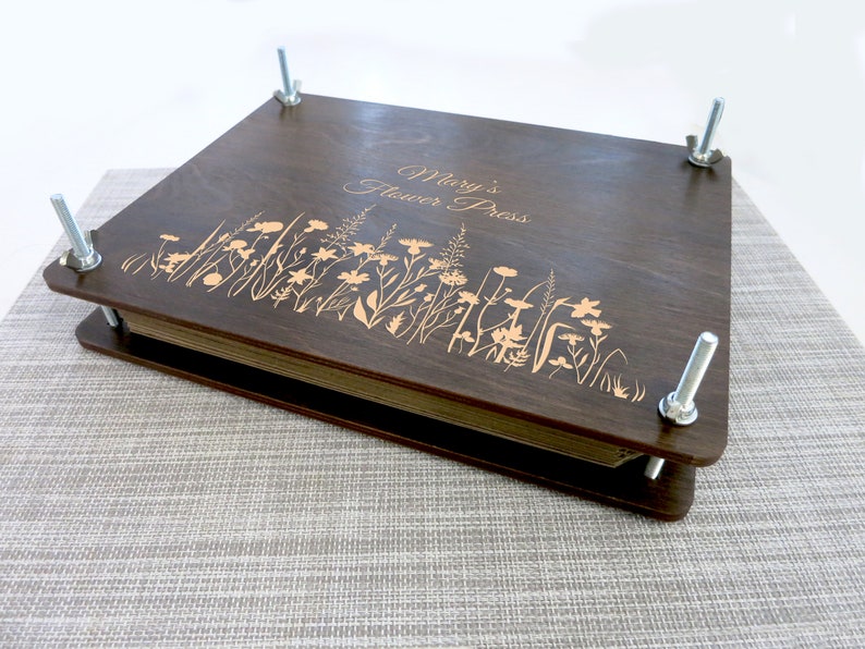 Botanical press kit meadow grass Flower Press Personalized Etsy