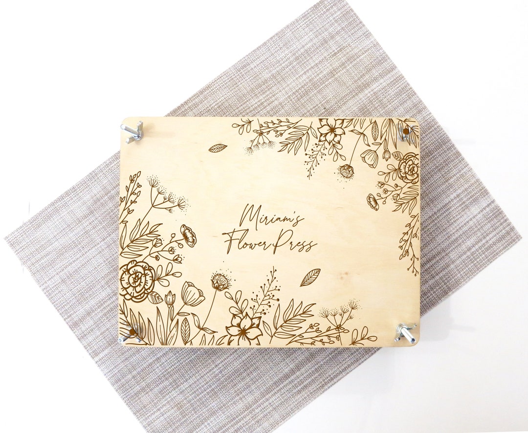 Large Flower Press, Botanical Press Kit, Meadow Grass Flower Press