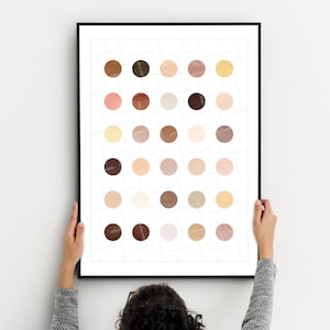 Many Races Print, Human Race, Skin Tones, Diversity Poster, Printable wall art, Skin Colour, Anti racist, Equality Digital Art, Human Family