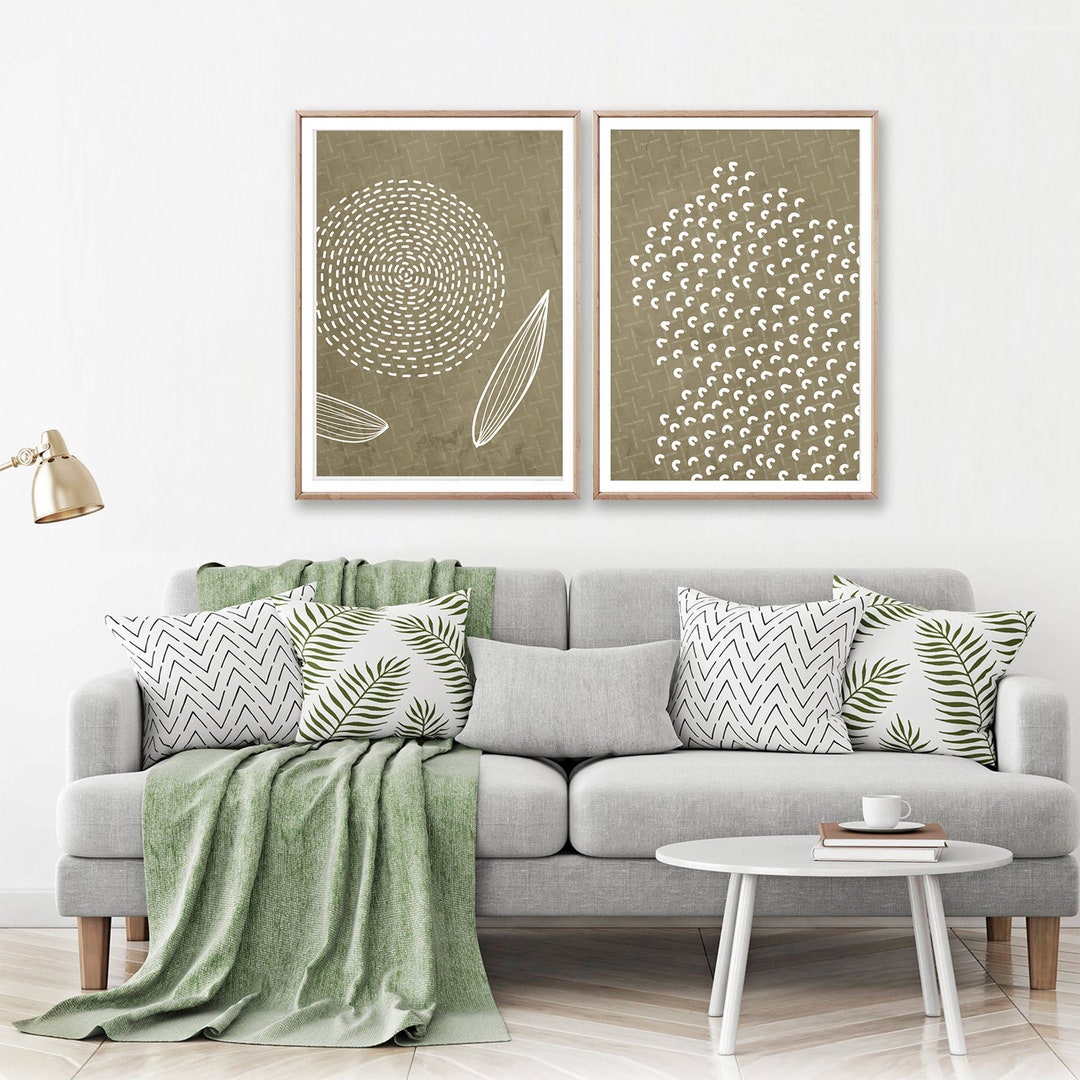 Elegant Olive Green Wall Art for Timeless Home Decor