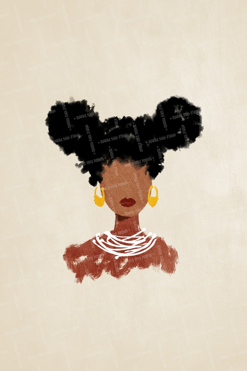 Minimalist Black Woman Art Print Woman Face Drawing Boho | Etsy