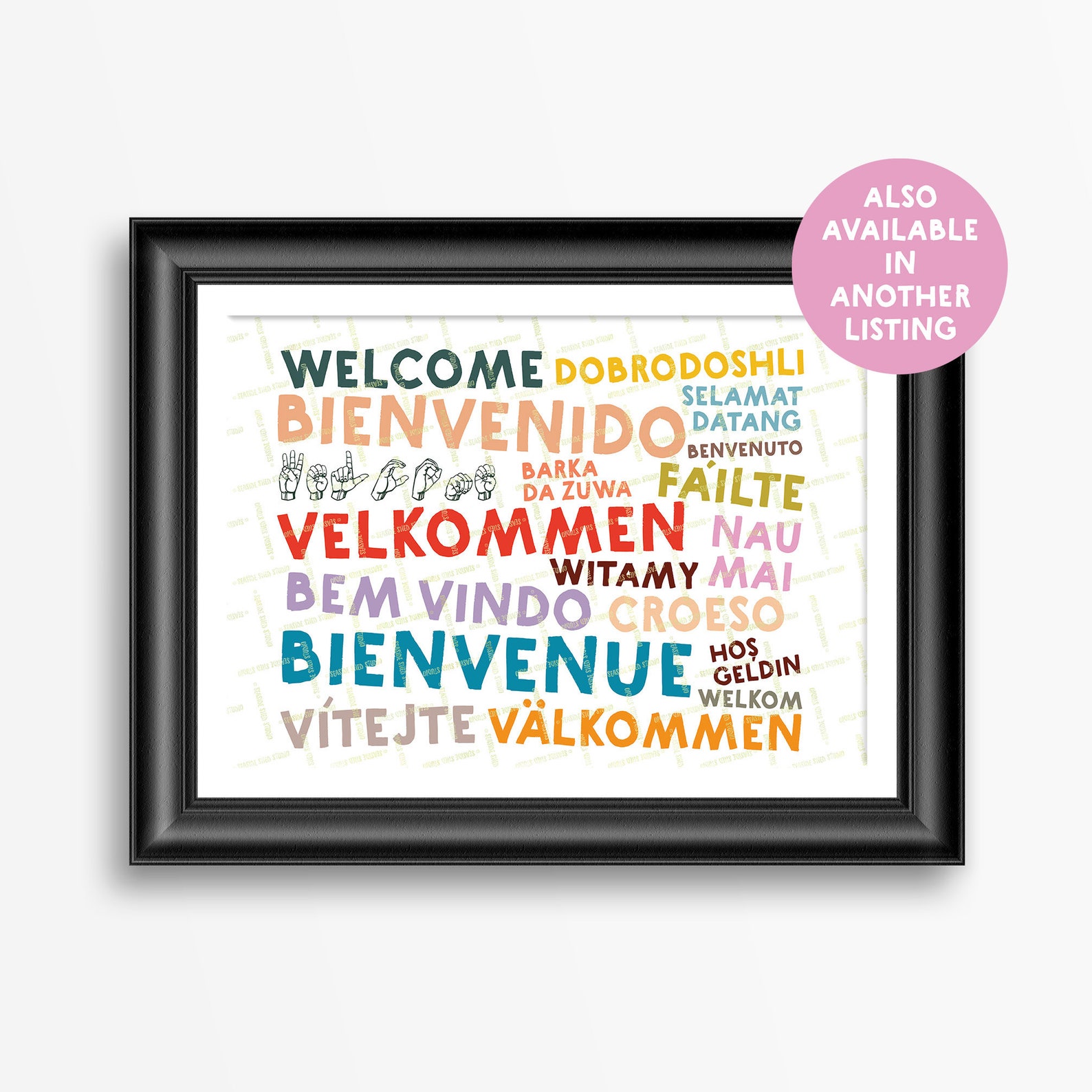 Welcome in Different Languages, ASL Poster, Welcome Printable, Fun ...