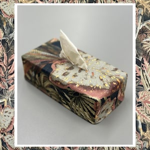 Tissue Box Cover | Fabric Tissue Box | Home Décor & Accessories | Bathroom Accessories | Stylish Nightstand Décor | Night Jungle Design