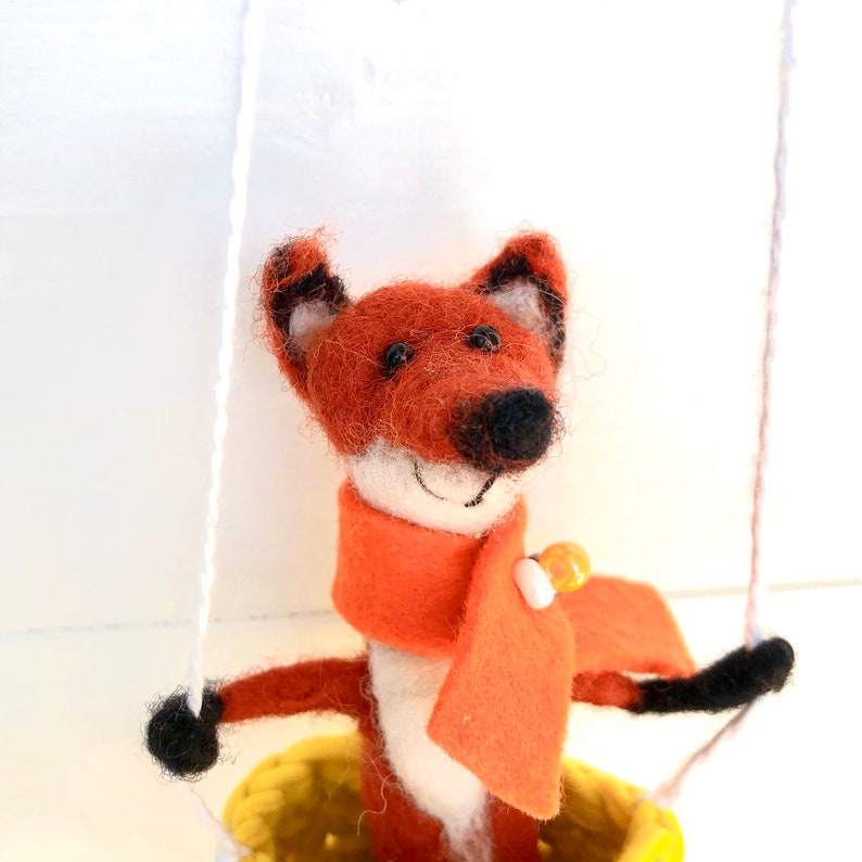 Fox Mobile Woodland Mobile Baby Mobile Woodland Fox Travel Crib Mobile