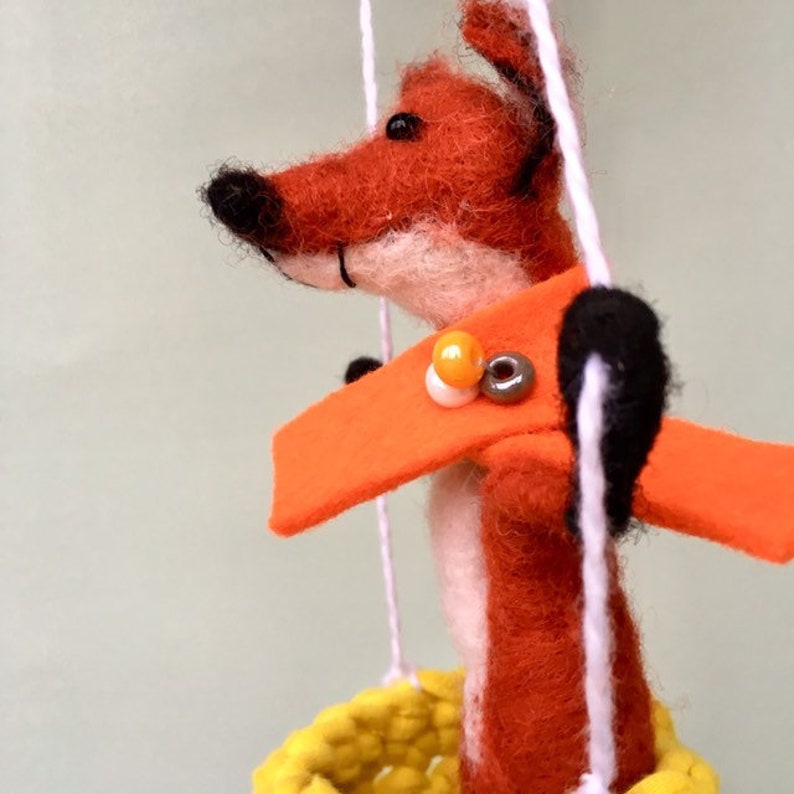 Fox Mobile Woodland Mobile Baby Mobile Woodland Fox Travel Crib Mobile
