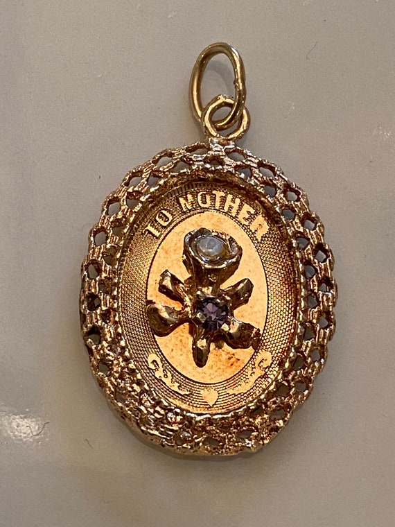 Antique/Vintage Mothers Pendant: To Mother - image 1