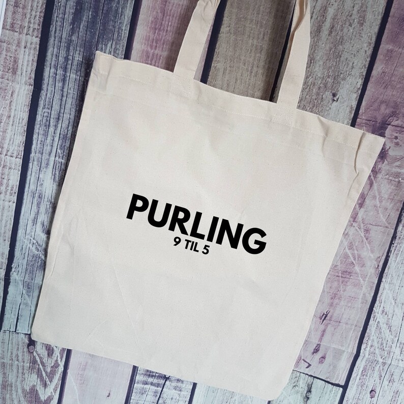 Crochet Bag Crochet Gifts Purling 9 til 5 Project Bag
