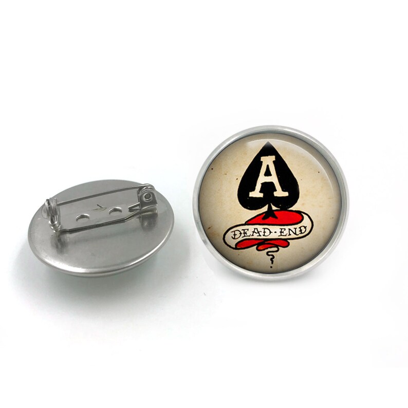 Pin Badge Mens Nautical Sailor Jerry Glass Dome Button Pin Badge Rockabilly badge Sailor Jerry Retro button badge Pinup badge 8